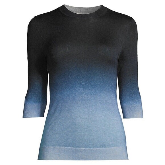 BOSS Feyah Ombré Virgin Wool Knit Top Sz XXL New - Picture 1 of 9